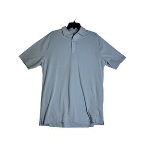 U Suck At Golf Apparel USAG Golf Blue Polo Shirt Mens Large